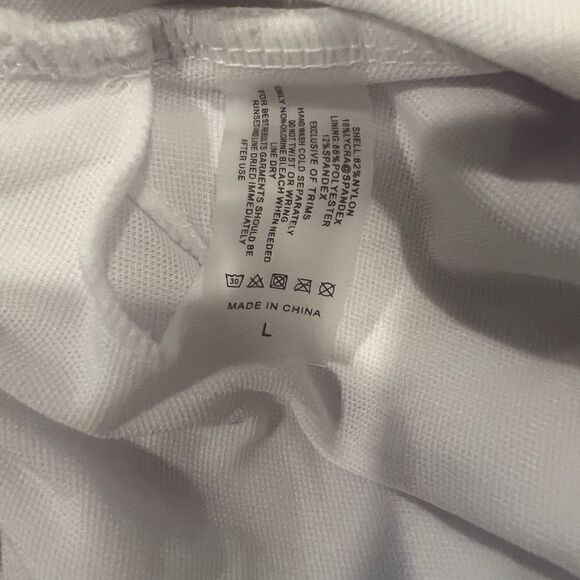 Shein Graphic Bride white one piece Swimsuit size Large - Picture 6 of 6